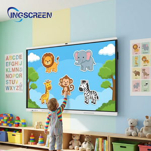 Pantalla Plana Interactiva INGSCREEN 4K con Activación Inteligente, Compatible con Proyección Inalámbrica y Bloqueo Táctil para Aula u Oficina - Product Image 1