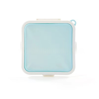 Boîte de rangement pour sandwich en silicone chauffante sans BPA-Boîte à lunch lavable au lave-vaisselle et réutilisable