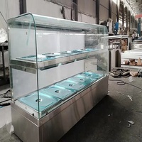 BMS-6A Restaurant Electric Fast Food Display Warmer Cabinet Showcase Buffet Server