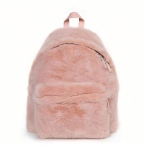 Autumn and Winter Women's Furry <b>Backpack</b> New <b>Simple</b> Plush Faux Fur <b>Backpacks</b> Korean Version Fashionable Women <b>Backpacks</b> - Product Image 4