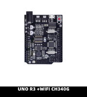 Placa de desarrollo de caja oficial para UNO R3 Original ATMEGA328P Chip CH340G para Arduino UNO + WiFi R3 WeMos ESP8266 Kits de placa