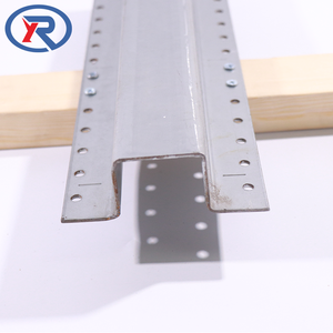 Palo in acciaio zincato a U da 4-1/2 pollici x 8, 9, 10 piedi per recinzioni da giardino, palo in acciaio a canale per recinzioni in legno - Product Image 4