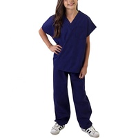 Scrub Set Kostum Mainan Anak-anak Scrub Set dan Mantel Lab Kain Halus
