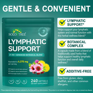 Solotree น้ำยาปรับสภาพน้ำเหลือง21 in 1, สารสกัดจากดอกแดนดิไลอันช่วยกระตุ้นการไหลเวียนดีท๊อกซ์เจลน้ำเหลือง - Product Image 3