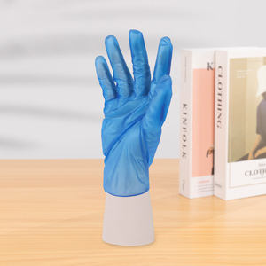 Gants jetables en vinyle pour la restauration, économiques, 24 cm, sans silicone, sans poudre, non stériles, transparents, texture lisse, personnalisables - Product Image 3