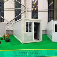 Maison conteneur pliable à montage rapide et peu encombrante, pièce mobile préfabriquée pour abri d'urgence