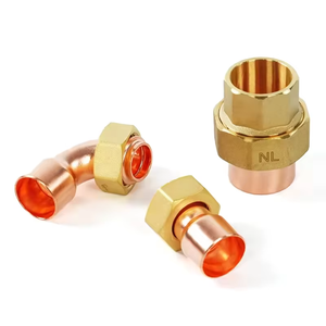 Chine sortie d'usine gros cuivre soudure adaptateur de robinet droit pour la plomberie et le système de tuyau de gaz EN 1254 - Product Image 5