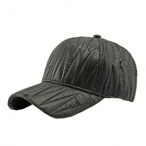 Gorras de Béisbol Coreanas con Diseño Acolchado de Moda para Invierno, Gorra de Béisbol Informal con Parte Superior Rígida para Mujer, Gorro Cálido - Product Image 6