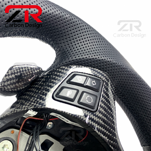 Volante de Fibra de Carbono con Pantalla LED Personalizada para el Interior del Automóvil, para <span class=keywords><strong>BMW</strong></span> E90 <span class=keywords><strong>328i</strong></span> E60 E46 E92 E87 E92 M3 E39 X5 E70 X6 E71 E82 - Product Image 4
