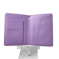Dompet Kartu Lipat PU Multi Slot Kartu, Tempat Kartu Paspor Tipis, Kantung Kartu Portabel, OEM/ODM Logo Kustom