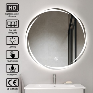 <span class=keywords><strong>Espejo</strong></span> de Pared Iluminado con Diseño de Sol y Flores de BOLEN, <span class=keywords><strong>Espejo</strong></span> Decorativo para Hotel con Luz de Tres Colores, <span class=keywords><strong>Espejo</strong></span> para Baño - Product Image 6