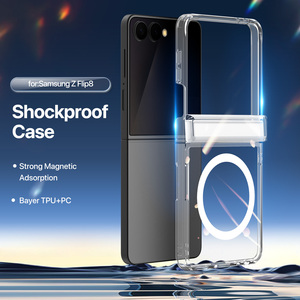 เคสโทรศัพท์แบบพับได้แบบเต็มตัวสำหรับเคสโทรศัพท์แม่เหล็ก ZFlip8, เคสใสบางเฉียบป้องกันการตกกระแทก - Product Image 1