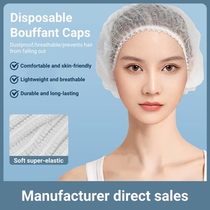 Chapeaux jetables légers en polypropylène respirants unisexes pour la restauration - Product Image 1