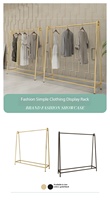Présentoir de vêtements sur pied de style nordique minimaliste - Porte-chapeaux pour les magasins de mode féminine