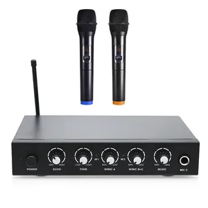 Miglior popolare Karaoke Mixer Av attrezzature con microfono Wireless e Bluetooth per Ktv, Party, chiesa, conferenza, discorso, canto, TV