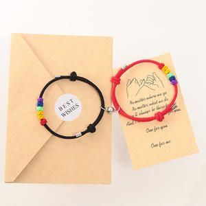 Manufacturer Tai Chi Yin Yang Love Is Love LGBT Gay Pride Rainbow Beaded Sisters <strong>Brother</strong> Set Bracelet Bead Charm Couple Bracelet - Product Image 1