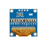 Pantalla LCD OLED PM Blanca de 0.96 Pulgadas, 128*64, Interfaz IIC I2C, Bisel Estrecho, 4 Pines