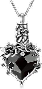 Keepsake Memorial Jewelry Blank Custom Heart Cremation Urn Necklace <strong>for</strong> <strong>Ashes</strong> Urn Jewelry Memorial <strong>Pendant</strong> With Fill Kit - Product Image 3