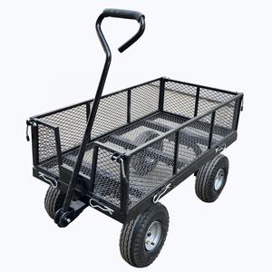 Carro de jardín móvil Carro de malla de alambre Carro utilitario lateral para patio para carros de mano Carros - Product Image 6