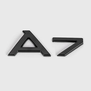 A3 A4L A5 A6 A8 Numéro Lettre Badge Autocollants De Voiture pour <span class=keywords><strong>Audi</strong></span> Série Arrière Tronc Étiquette Décoration logo Décalcomanies - Product Image 6