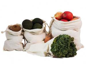 ชุดถุงช้อปปิ้งผ้าฝ้ายอินทรีย์ขนาดใหญ่ตาข่ายรักษ์โลกแบบใช้ซ้ำได้ถุงเก็บอาหารเชือกถนอมอาหารตลาดเกษตรกร - Product Image 4