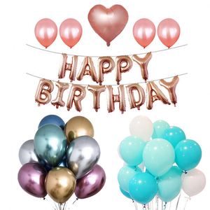 Nouveaux ballons ronds en latex épais, couleur or rose métallisé chromé, pour fournisseurs de fêtes, ballons de Noël - Product Image 1