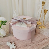 Faible Quantité Minimale De Commande Séparé Fermeture Couvercle Cylindre Rond Fleur Rose Chapeau Bouquet Rigide Carton Carton Papier D'emballage D'emballage Cadeau Boîtes