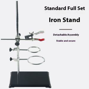 Support de Tube à essai de cadre de fer Standard de 50CM pour le support complet de siège carré de laboratoire chimique - Product Image 1