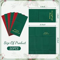 Serviettes en papier vert Airlaid Le lin de luxe jetable comme des serviettes en papier pour restaurant