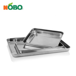 Food Grade Metal Prep Grill <strong>Toaster</strong> Food <strong>Tray</strong> 304 Stainless Steel Custom Burger Serving <strong>Tray</strong> - Product Image 6