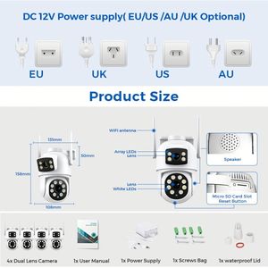 <span class=keywords><strong>Kit</strong></span> NVR Tuya Kitbeez P2P TV 4camupcon 8CH Caméra sans fil 4CH AI de haute qualité pour la <span class=keywords><strong>surveillance</strong></span> vidéo - Product Image 6