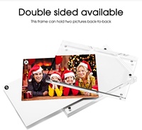 Marco de Fotos Acrílico Personalizado con Imanes Fuertes para Colocar de Pie, Impresión UV, Diseño de 6 Colores, Grabado Láser