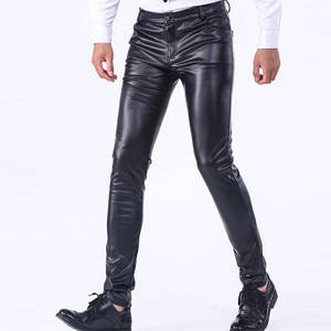 Pantalones de Cuero para Hombre de Alta Calidad, Casuales y para Uso en Exteriores, Pantalones de Cuero Personalizados de Moda - Product Image 3