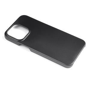 Cubierta de cuero negro liso duro PC Shell para <span class=keywords><strong>iPhone</strong></span> 16 15 14 13 12 11X6 7 <span class=keywords><strong>8</strong></span> Plus funda de teléfono de plástico vacío crudo - Product Image 3