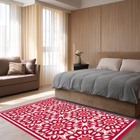 Tapis persans bohèmes sur mesure en promotion, tapis de luxe lavables en machine pour salon et restaurant, 200*300cm, polyester extra-large