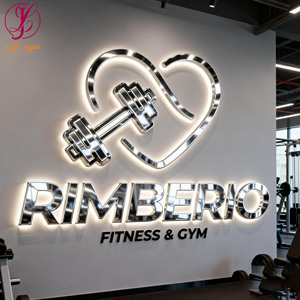 Dinamik Spor Salonu LED Işıklı Tabela 3D Metal Harfler Dayanıklı Özel Fitness Logosu Tabelası Aydınlatmalı Dış Mekan Panosu Fitness Merkezleri için - Product Image 1