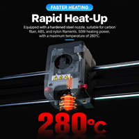 Pièces d'imprimante 3D en gros : Hotend à dégagement rapide, buse en acier trempé de 0,4 mm, tête d'impression à haut débit pour Flashforge AD5M Pro 1,75 mm