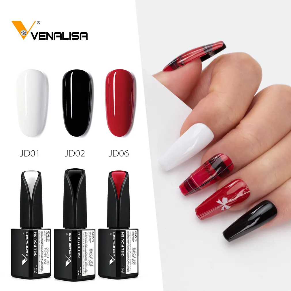 VENALISA 3 pièces/kit vernis à ongles gel de noël imbiber nail art haute qualité gel à ongles usine une couche couleur manteau 15 série