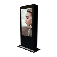 Kiosque d'affichage publicitaire extérieur, écran numérique haute luminosité, résistant aux intempéries, sur pied, IP65, Android 24/7