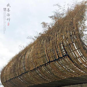 Yuzhu Bamboo Pavilion Customized Design Outdoor Leisure Structure Gallery Style Creative Decorative Wooden Frame - Product Image 2