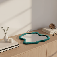 Miroir sur pied pleine longueur avec grand cadre en bois pour décoration intérieure, vente en gros, personnalisable