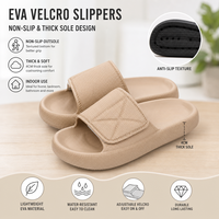 Sandales antidérapantes en EVA souple et respirant pour hommes, semelle plateforme épaisse de 4 cm, réglables, pour l'intérieur, antibactériennes
