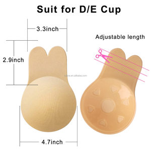 Thỏ thương hiệu Spandex/Nylon vú nâng Băng m Kích thước dính áo ngực phía trước trở lại núm vú bao gồm cánh hoa vú phụ kiện cốc lớn - Product Image 3