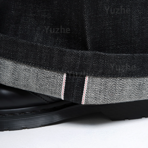 Jeans en denim <span class=keywords><strong>japonais</strong></span> selvedge personnalisés de haute qualité, jeans en denim selvedge rouge, braguette boutonnée, vente en gros, jeans classiques vierges pour hommes - Product Image 5