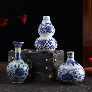 ชุดแจกันเซรามิกสีน้ำเงินขาวลายมาสเตอร์กู่ สำหรับตกแต่งบ้าน ห้องนั่งเล่น ห้องนอน ห้องทำงาน - Product Image 2