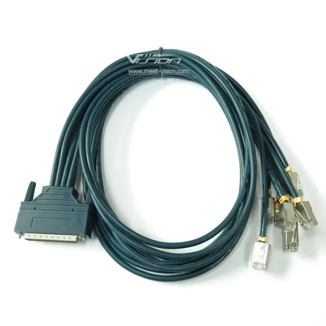 6ft CAB-OCTAL-ASYNC Cisc0 ใช้งานร่วมกับสายโอคทอล 8 ตะกั่ว 68-Pin ถึง 8-Male RJ45s 72-0845-01