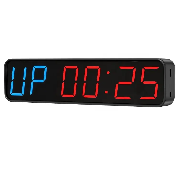 Magnetic Battery Powered Countdown LED Digital Crossfit Interval Wall Clock Portable Gym Timer