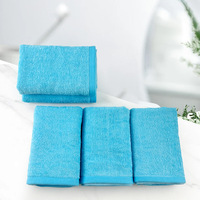 Lot de 21 serviettes absorbantes 100% coton 33*70cm Serviettes de toilette pour adultes de couleur unie pour la maison Quotidien Logo personnalisable