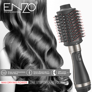 ENZO <span class=keywords><strong>Brosse</strong></span> à air chaud 3 en 1, livraison directe, <span class=keywords><strong>brosse</strong></span> à cheveux, sèche-cheveux, <span class=keywords><strong>meilleure</strong></span> <span class=keywords><strong>brosse</strong></span> à cheveux <span class=keywords><strong>ronde</strong></span> pour le brushing - Product Image 3