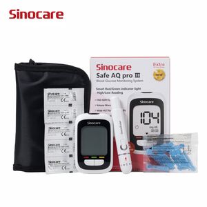 Moniteur de glycémie Sinocare, glucomètre, appareil de mesure du glucose, lecteur de glycémie avec 10 bandelettes de test <span class=keywords><strong>pour</strong></span> diabétiques - Product Image 1